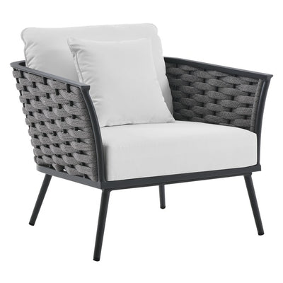 Product Image: EEI-3054-GRY-WHI Outdoor/Patio Furniture/Outdoor Chairs