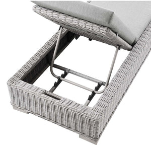 EEI-4843-LGR-GRY Outdoor/Patio Furniture/Outdoor Chaise Lounges