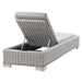 EEI-4843-LGR-GRY Outdoor/Patio Furniture/Outdoor Chaise Lounges