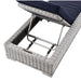 EEI-4843-LGR-NAV Outdoor/Patio Furniture/Outdoor Chaise Lounges