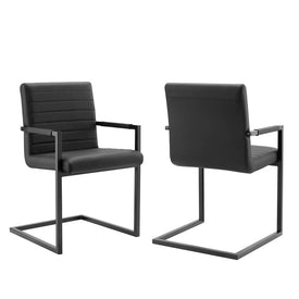 Savoy Vegan Leather Dining Chairs Set of 2