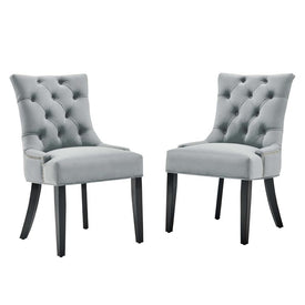 Regent Tufted Performance Velvet Dining Side Chairs Set of 2