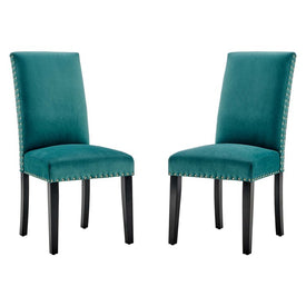 Parcel Performance Velvet Dining Side Chairs Set of 2