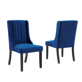 Renew Parsons Performance Velvet Dining Side Chairs Set of 2