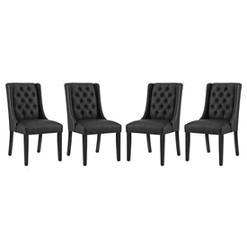 Baronet Vinyl Dining Chairs Set of 4