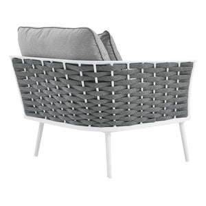 EEI-5565-WHI-GRY Outdoor/Patio Furniture/Outdoor Chairs