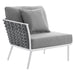 EEI-5565-WHI-GRY Outdoor/Patio Furniture/Outdoor Chairs