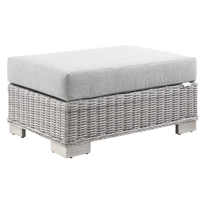 Product Image: EEI-4839-LGR-GRY Outdoor/Patio Furniture/Outdoor Ottomans