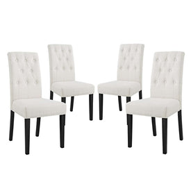 Confer Fabric Dining Side Chairs Set of 4