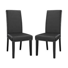 Parcel Vinyl Dining Side Chairs Set of 2