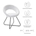 EEI-4683-BLK-WHI Decor/Furniture & Rugs/Chairs