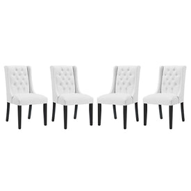 Baronet Vinyl Dining Chairs Set of 4