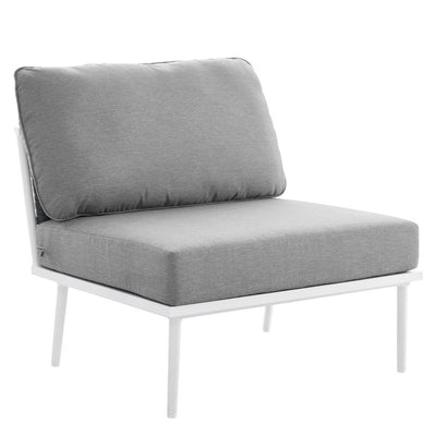 Product Image: EEI-5568-WHI-GRY Outdoor/Patio Furniture/Outdoor Chairs