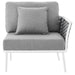 EEI-5566-WHI-GRY Outdoor/Patio Furniture/Outdoor Chairs