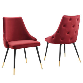 Adorn Performance Velvet Dining Side Chairs Set of 2