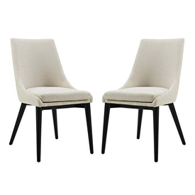 Viscount Fabric Dining Side Chairs Set of 2