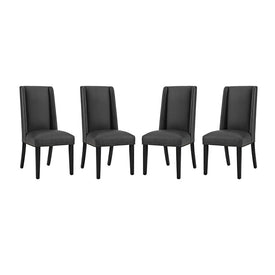 Baron Vinyl Dining Chairs Set of 4