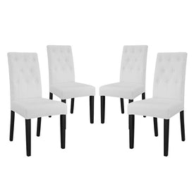 Confer Vinyl Dining Side Chairs Set of 4