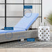 EEI-4843-LGR-LBU Outdoor/Patio Furniture/Outdoor Chaise Lounges