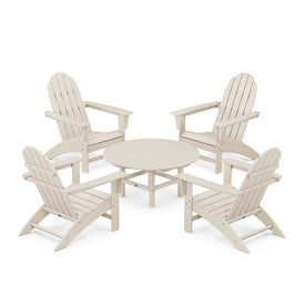 Vineyard Five-Piece Adirondack Chair Conversation Set - Sand