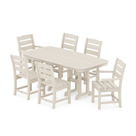 Lakeside Seven-Piece Dining Set - Sand