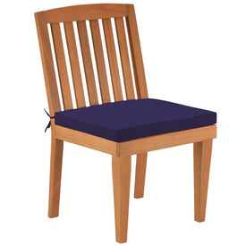 Eucalyptus Grandis Wood Dining Chair - Blue