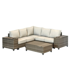 Calista Collection Eight-Piece All-Weather Sectional Sofa Set