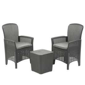 Swansea Collection Three-Piece All-Weather Chat Set