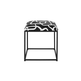 Twists and Turns Fabric Accent Stool