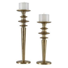 Highclere Gold Candle Holders Set of 2