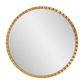 Dandridge Gold Round Wall Mirror