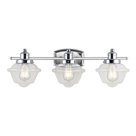 Orleans Three-Light LED Bathroom Vanity Fixture - Chrome