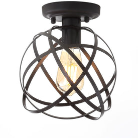 Alba Single-Light Flush Mount Ceiling Fixture - Oil Rubbed Bronze