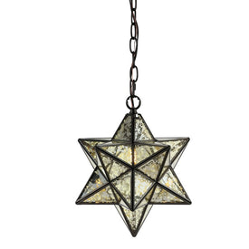Stella Moravian Star Single-Light Pendant - Oil Rubbed Bronze