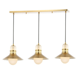 Colin Three-Light LED Linear Pendant - Brass Gold