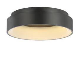 Ring LED Flush Mount Ceiling Fixture - Black