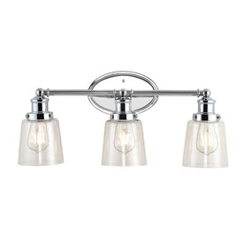 Beverly Three-Light LED Bathroom Vanity Fixture - Chrome