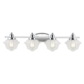 Orleans Four-Light LED Bathroom Vanity Fixture - Chrome