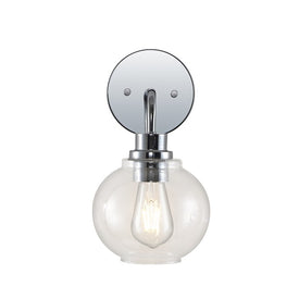 Sandrine Single-Light LED Bathroom Wall Sconce - Chrome