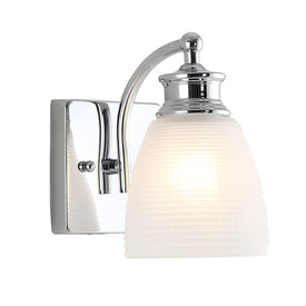 Beverly Single-Light LED Bathroom Wall Sconce - Chrome