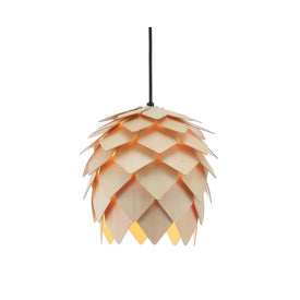 Simon Single-Light Wood Pine Cone Pendant - Natural