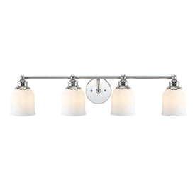 Lydia Four-Light Bathroom Vanity Fixture - Chrome