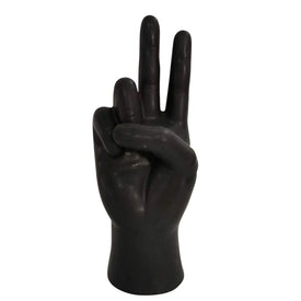 6" Peace Sign Table Decoration - Black