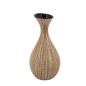 13" Sorori Ceramic Vase - Beige