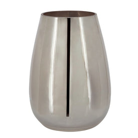 8" Metallic Glass Vase - Silver
