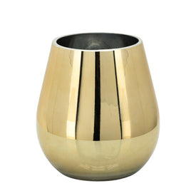 6" Metallic Glass Vase - Gold