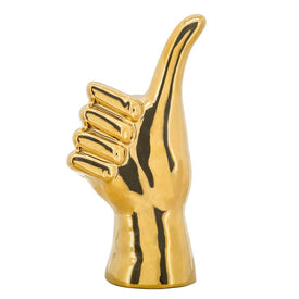 6" Thumbs Up Table Decoration - Gold