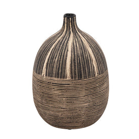 7" Tribal Ceramic Vase - Brown