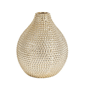 Spiked Ceramic Vase - Champagne