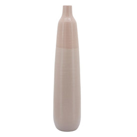 28" Ceramic Bottle Vase - Blush